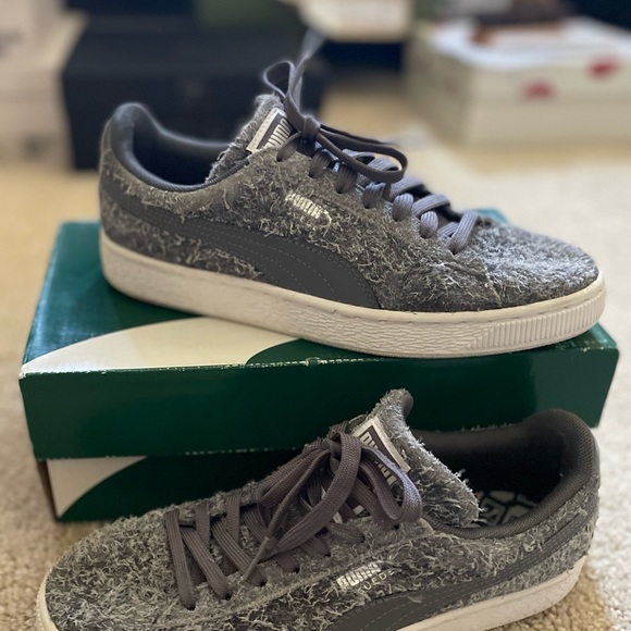 Puma Suede Elemental - Steel Gray/Puma White, Size 8.5 - Picture 5 of 8